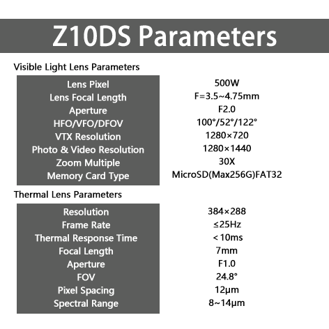 Z10DS FPV Drone AI-Guided .Thermal Imaging，4kg Payload